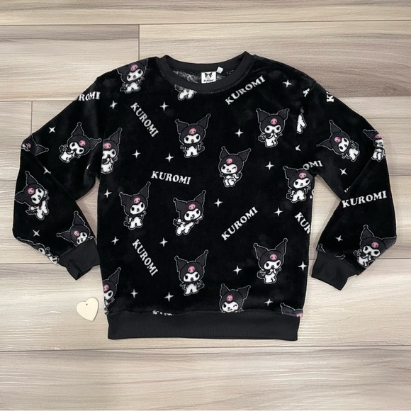 Sanrio Tops - KUROMI by Sanrio Plush Cozy Crewneck Top All Over Print Size M